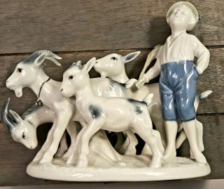 E&r Erphila Germany Goat Herder Boy E&r Crown Porcelain Ceramic 5/20