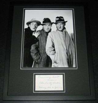 The Ritz Brothers Signed Framed 11x14 Photo Display Harry Al Jimmy