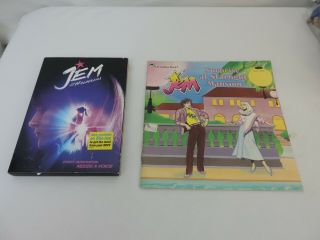 1986 Jem Surprise At Starlight Mansion A Golden Book Hasbro Plus Dvd Movie
