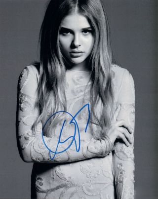 Chloe Grace Moretz Signed Autographed 8x10 Photo Kick - Ass The Equalizer Vd