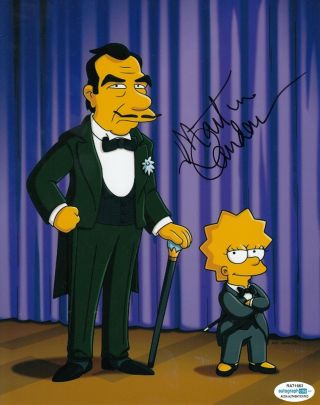 Martin Landau Signed (the Simpsons) Tv Show 8x10 Photo Great Raymondo Acoa 1