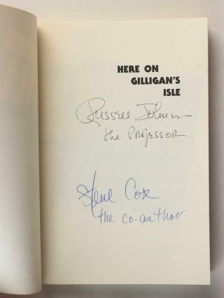 Russell Johnson (1924 - 2014) Autograph 1992 1st Ed.  Gilligan 