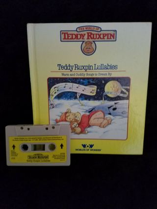 Teddy Ruxpin Lullabies - Book And Tape 1985 Worlds Of Wonder