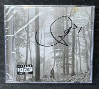 Taylor Swift Folklore Signed Cd Cover Album In The Trees Limited Edition In Hand
