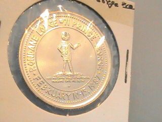 Trade Dollar Canada 1987 Prince George Sons Of Norway Ski For Light Silver Color