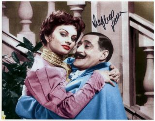 Sophia Loren Autograph Hand Signed Photo Authentic Totò Autografo Cinema