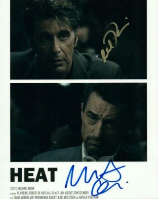 Robert Deniro Al Pacino Signed 8x10 Picture Autographed Pic And