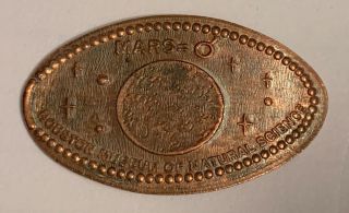 Houston Museum Of Natural Science Mars Pressed Elongated Penny