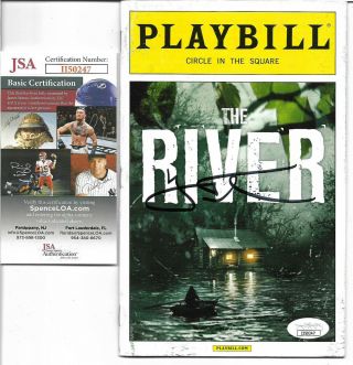 Hugh Jackman Authentic Signed " The River " Broadway Playbill Autographed,  Jsa
