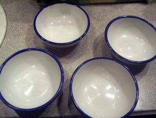 4 - Syracuse China Kings Inn - Coupe Cereal Soup Bowl - Cobalt Blue