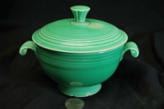 Vintage Fiesta Green Onion Soup Bowl - See Photos