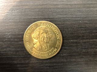 George Washington 1789 - 1797 1 St President Brass Coin Token (no Cash Value)
