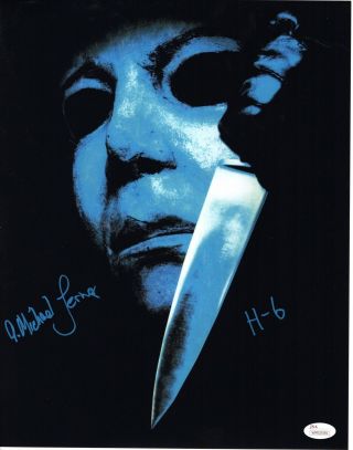 A.  Michael Lerner Signed 11x14 Photo The Curse Of Michael Myers Halloween 6 Jsa