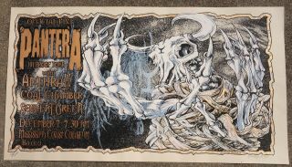 Pantera,  Anthrax Poster,  Allen Jaeger Ed Silk Screen