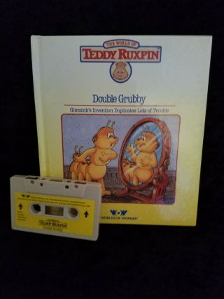Teddy Ruxpin - Double Grubby - Book And Tape 1985 Worlds Of Wonder