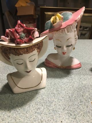 4 - NAPCO 1959 Lady Head Vases 2
