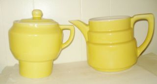Vintage Coorsite Art Pottery Tea Pot Coffee Pot Steeper Infuser Nr