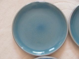 Better Homes & Gardens - Canvas Teal - Blue/Teal & Gray - Set of 4 Dinner Plates 2