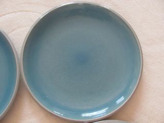 Better Homes & Gardens - Canvas Teal - Blue/Teal & Gray - Set of 4 Dinner Plates 3