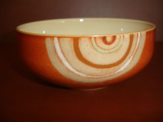 Nwt Denby Fire Chilli Swirl Soup Cereal Bowl Pottery Stoneware China