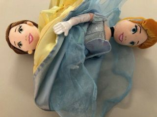 Disney Parks Cinderella Belle Princess Reversible Topsy Turvy 14 " Plush Doll
