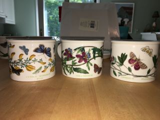 Portmeirion Botanical Garden Breakfast Cups & Saucers (set Of 11) - 5 Patterns,