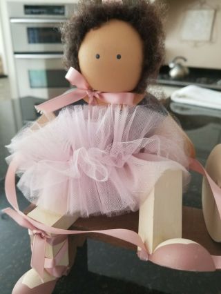 Lizzie High Hand Crafted Wooden Doll Dancing School