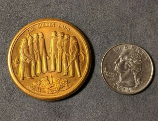 1969 California Bicentennial " The Golden Land " Commemorative Medal