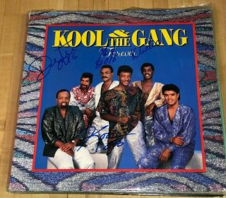 Kool & The Gang Signed Lp Forever Autographed Vinyl Record Jsa