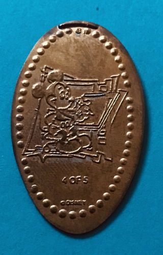 Disney Artist Mickey Drawing Table Wdw All Star Resort Elongated Pressed Penny