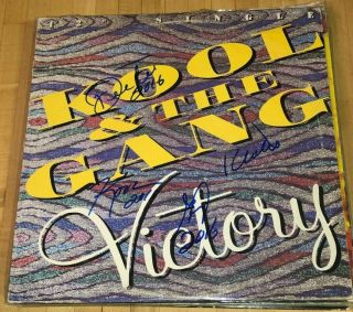 Kool & The Gang Signed Lp Victory Autographed Vinyl Record Jsa