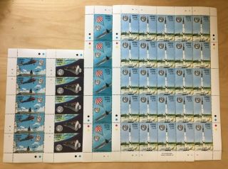 Full Sheets Sierra Leone 1988 1000 - 3 - Space Achievements - Set Of Sheets - Mnh