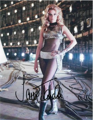 Jane Fonda " Barbarella " Autographed 8.  5 X 11 Signed Photo Holo