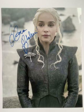 Emilia Clarke Daenerys,  Game Of Thrones Signed 8x10 Photo Autograph