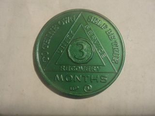 Aa 3 Months Recovery Chip Coin Token Medallion " To Thine Own Self Be True "