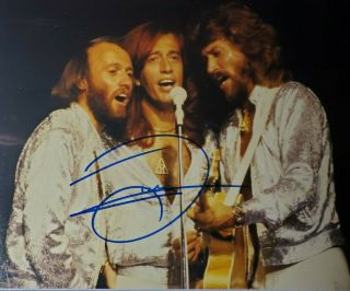 Barry Gibb Hand Signed 8x10 Photo W/holo The Bee Gees