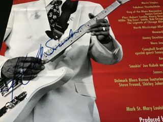 Hubert Sumlin Signed Poster Autographed San Francisco Blues Festival 2005 Guitar 3