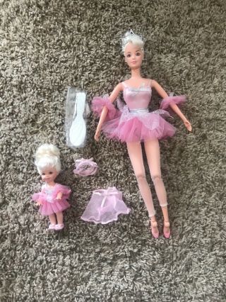 Ballet Recital Barbie & Kelly Ballerina Doll Outfit Tutu 1997 Mattel 18187