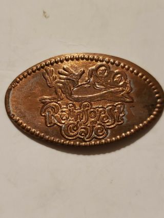 Rainforest Cafe Logo With Frog Pressed Penny Smashed Elongated