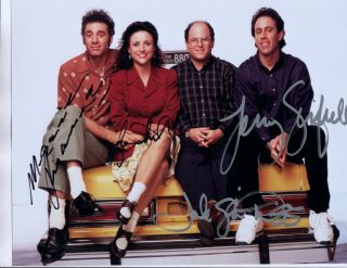 Seinfeld Tv Show Cast - =4= - All Hand Signed Autographed Photo With