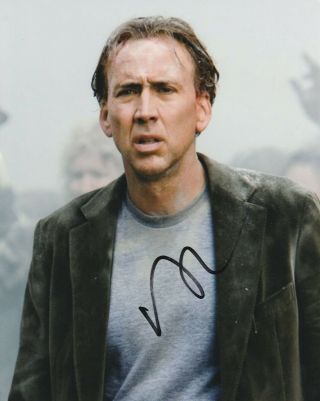 Nicolas Cage Signed 8x10 Photo W/proof