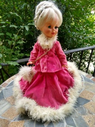 Furga Doll Collectible Italian Made In Italy Vinyl On Stand -