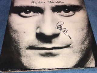 Phil Collins Signed Autographed Face Value Record Album Lp Genesis