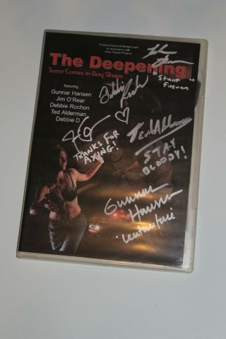 The Deepening Dvd - Gunnar Hansen Signed - Autographed - Texas Chainsaw