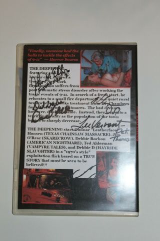 The Deepening DVD - Gunnar Hansen Signed - Autographed - Texas Chainsaw 2