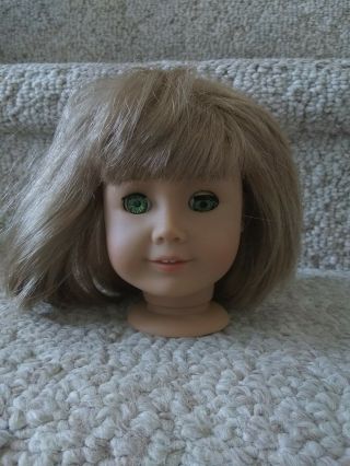 American Girl / Pleasant Company Doll Jly 6 Head Only Tlc Bad Eye,  Has Wig