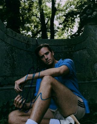 Armie Hammer Call Me By Your Name Signed 8x10 Autographed Photo Proof 8