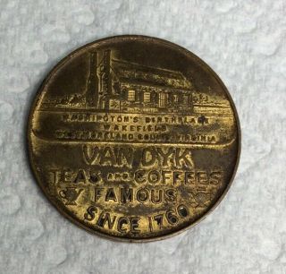 Vintage 1932 Van Dyk Tea & Coffee George Washington Bicentennial Token Coin
