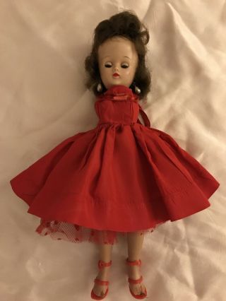 Vintage Vogue Jill Doll 1957 Brown Hair Sleepy Eyes Complete Outfit No Arms