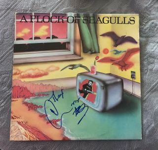 A Flock Of Seagulls Record Vinyl Autographed Signed By Lead Singer Mike Score